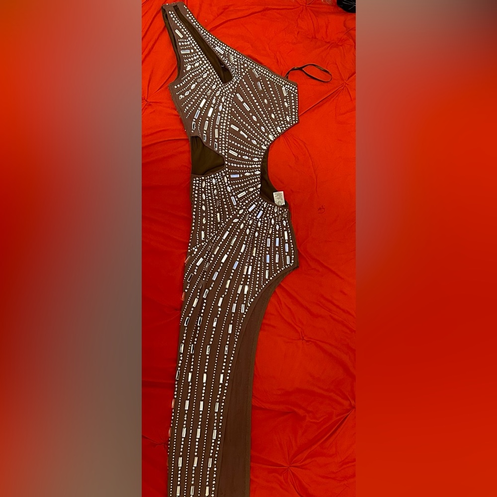 Fashion nova rhinestone dress.